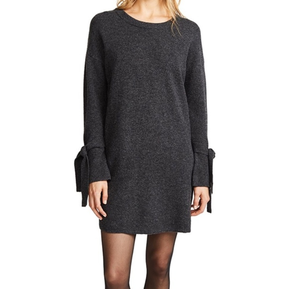Madewell | Tie-Cuff Sweater Dress 100% Merino Wool